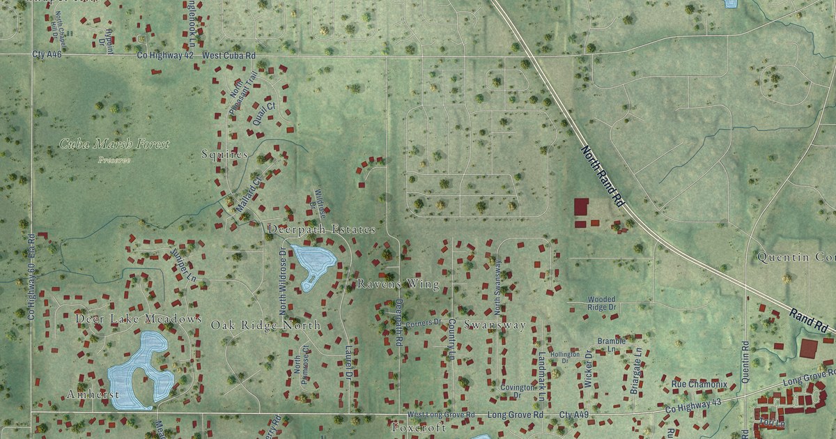 Map of Deer Park, Illinois in 2026