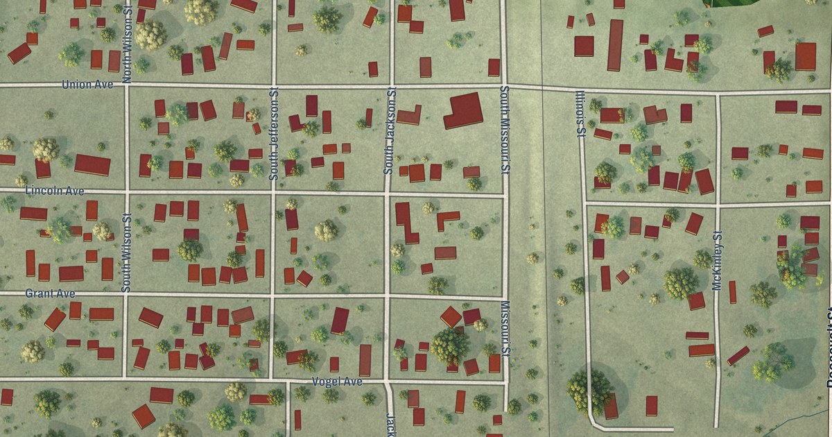 Map of Dowell, Illinois in 2026