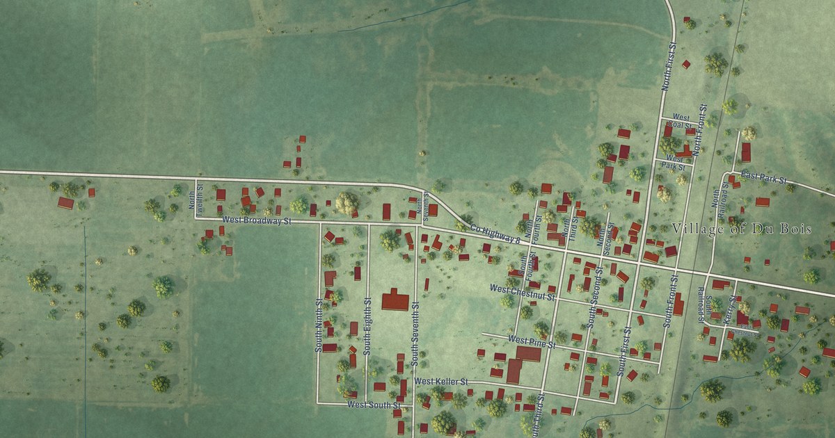 Map of Du Bois, Illinois in 2026