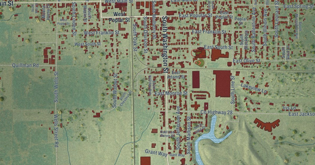 Map of Du Quoin, Illinois in 2026