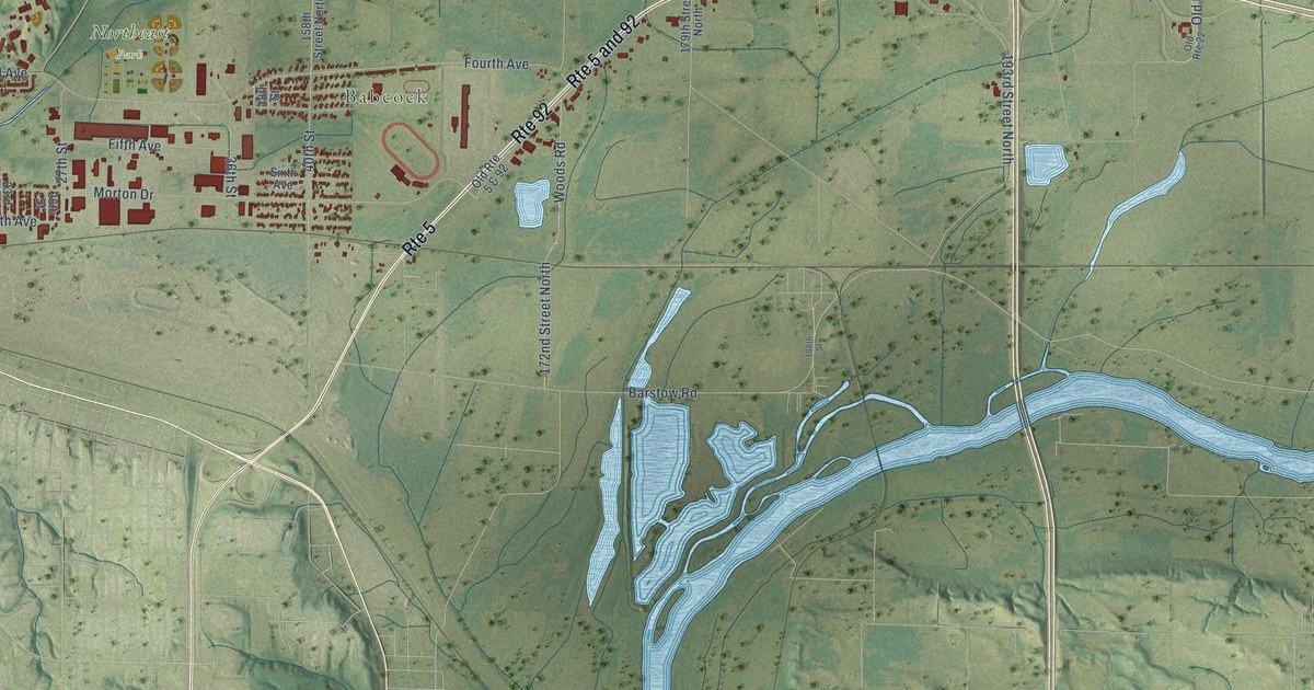Map of East Moline, Illinois in 2026