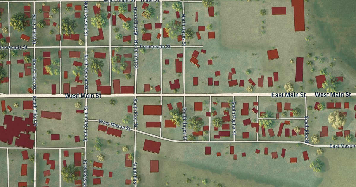 Map of Easton, Illinois in 2026