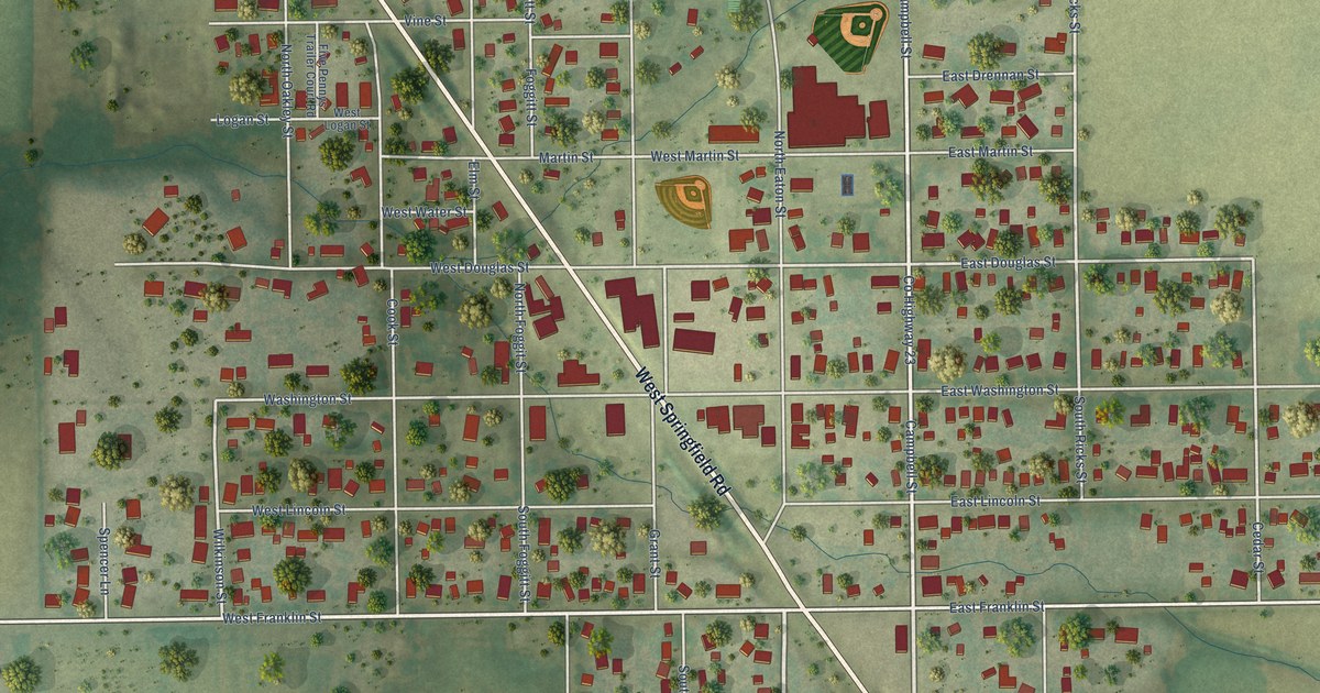 Map of Edinburg, Illinois in 2026