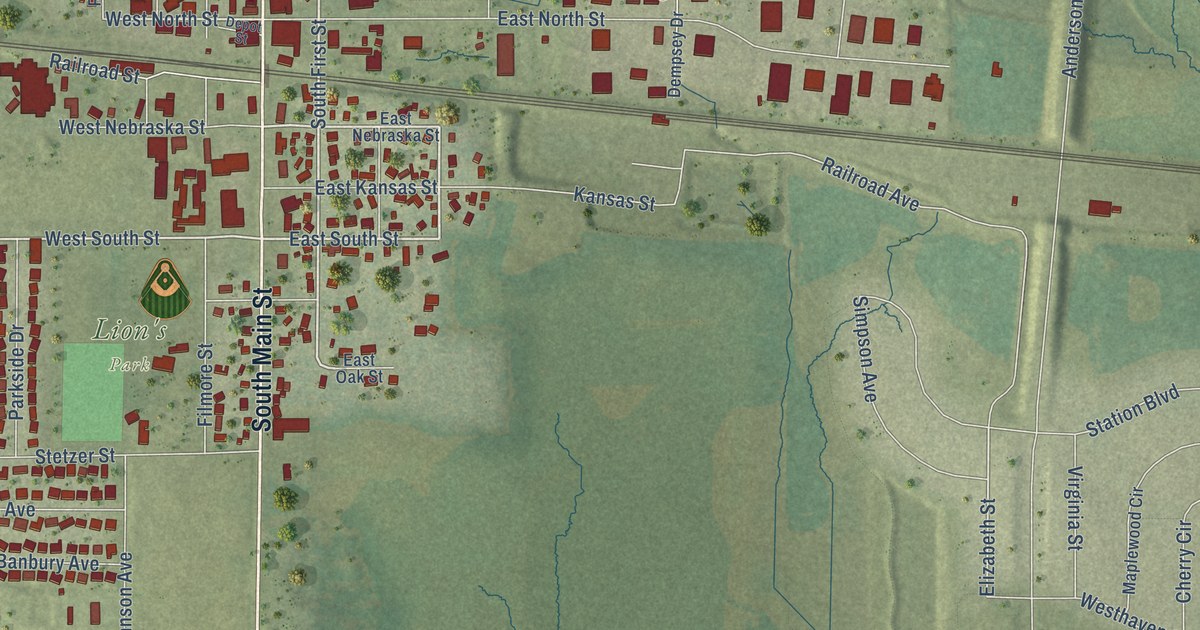 Map of Elburn, Illinois in 2026