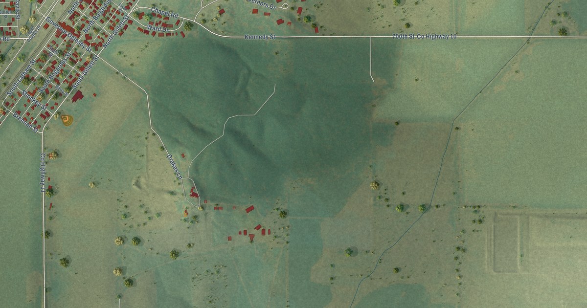 Map of Elkhart, Illinois in 2026