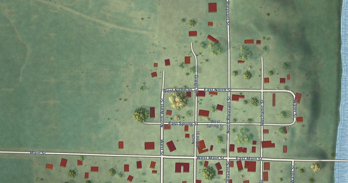 Map of Ellisville, Illinois in 2026
