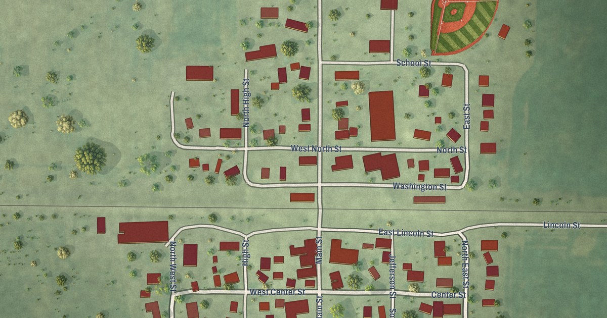 Map of Ellsworth, Illinois in 2026