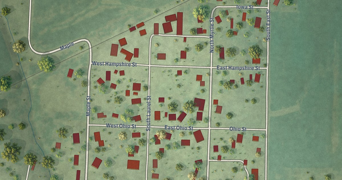 Map of Elvaston, Illinois in 2026