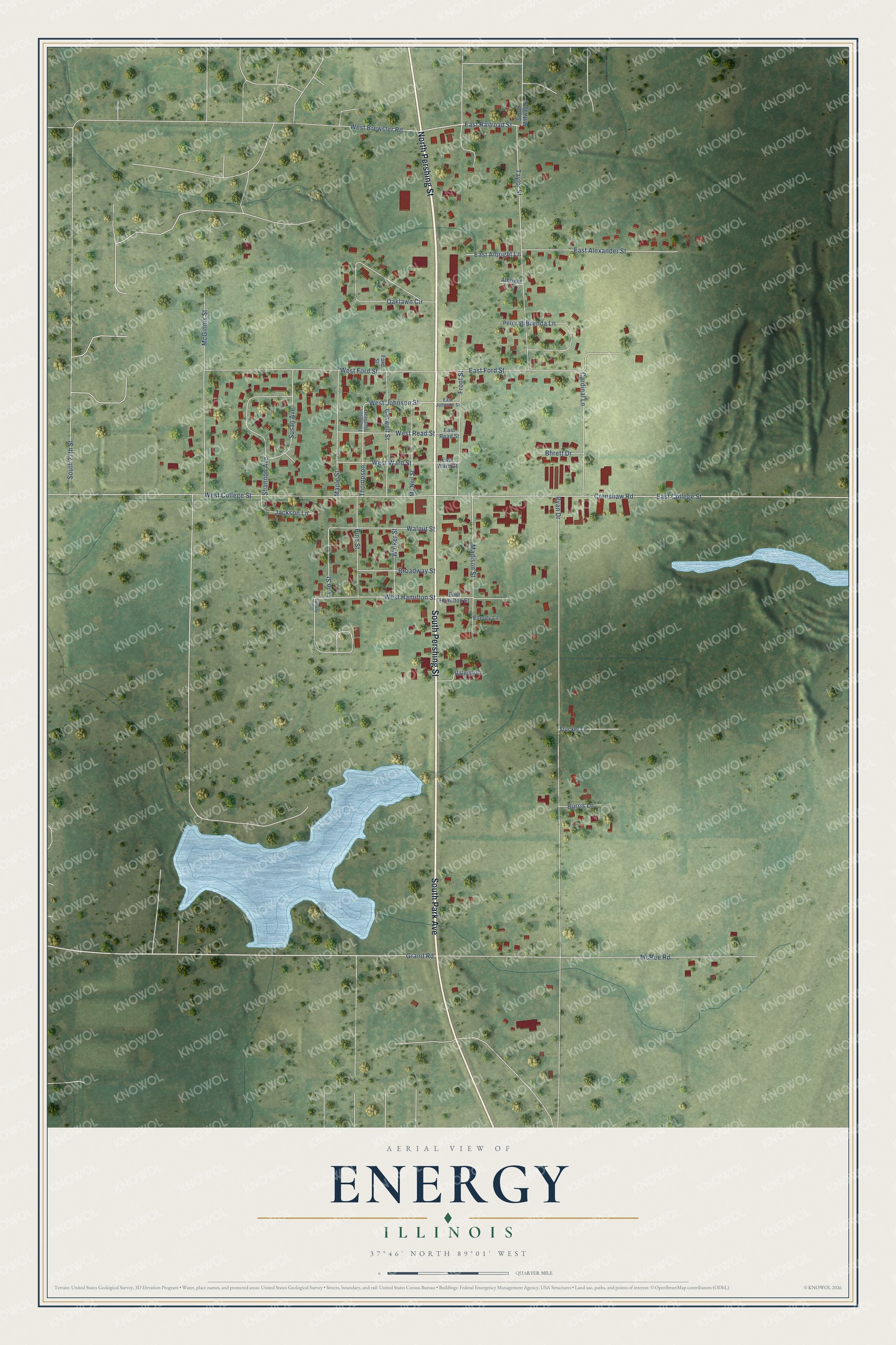 Watermarked full-map preview of Energy, Illinois