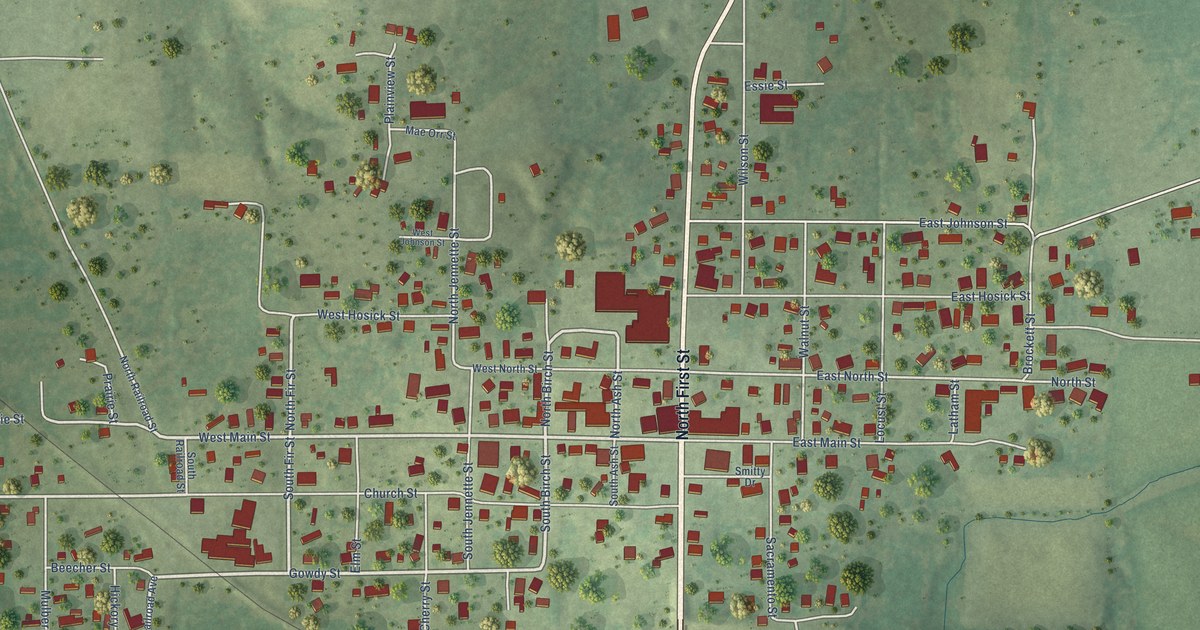 Map of Enfield, Illinois in 2026