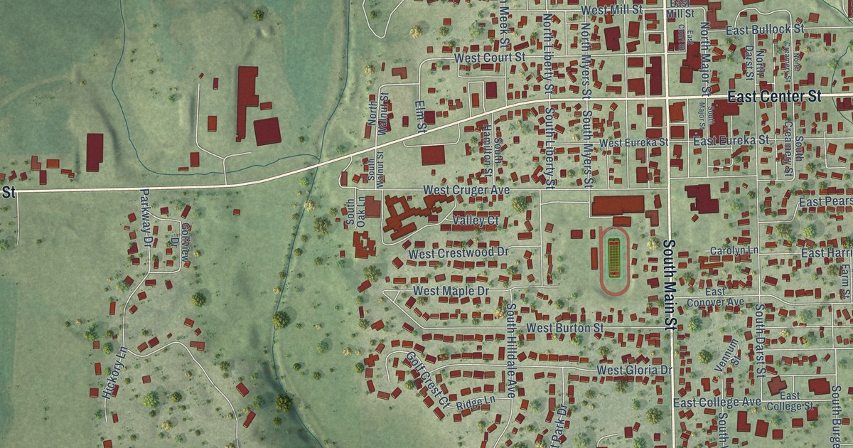Map of Eureka, Illinois in 2026