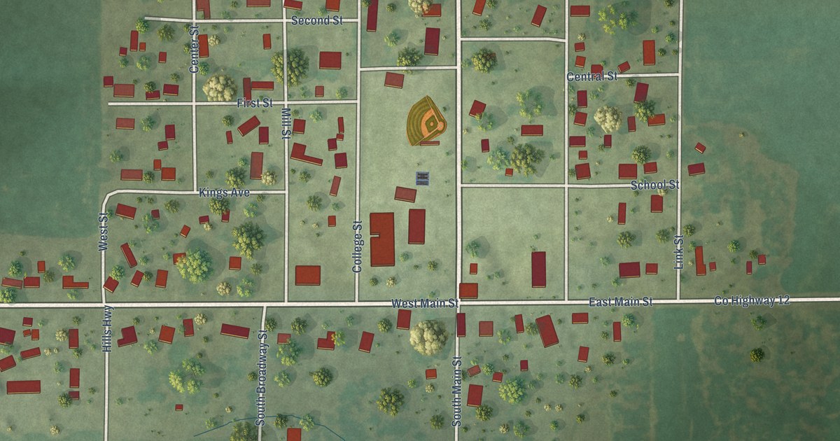 Map of Ewing, Illinois in 2026