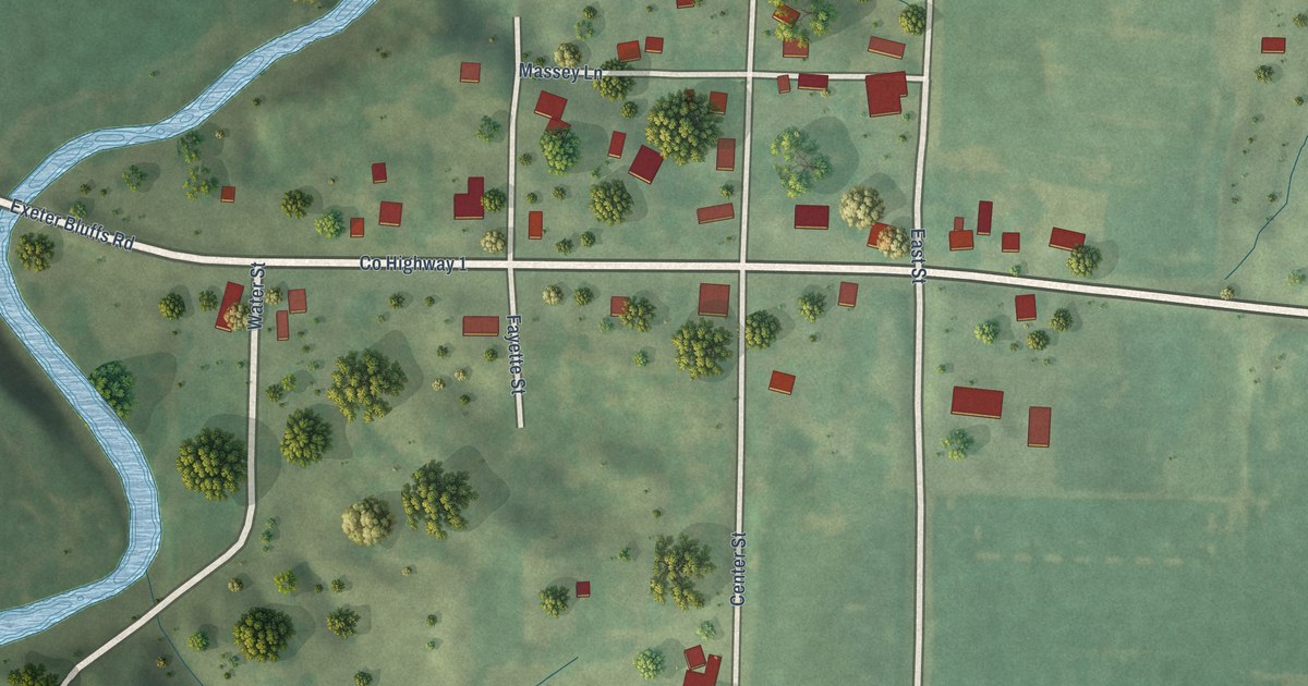 Map of Exeter, Illinois in 2026