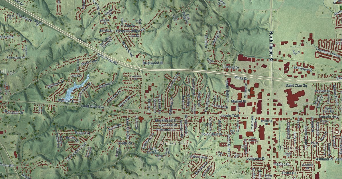 Map of Fairview Heights, Illinois in 2026