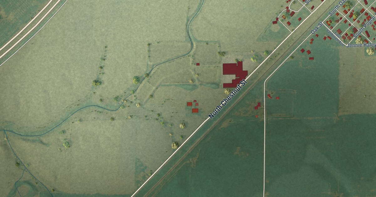 Map of Farina, Illinois in 2026