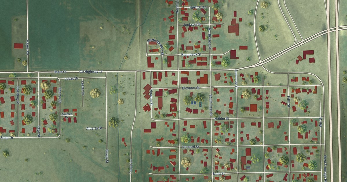 Map of Farmersville, Illinois in 2026