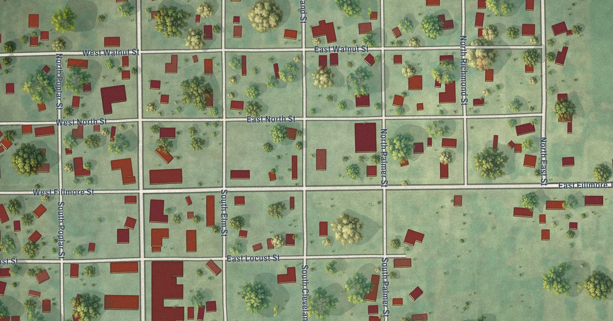 Map of Fillmore, Illinois in 2026