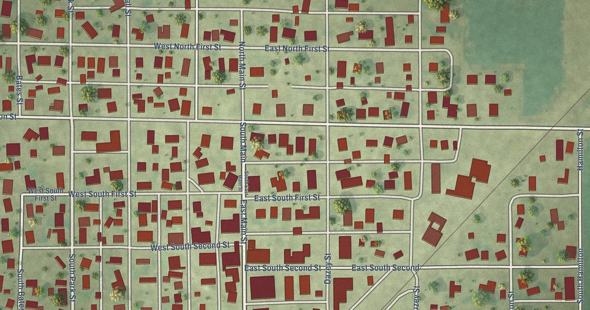 Map of Findlay, Illinois in 2026