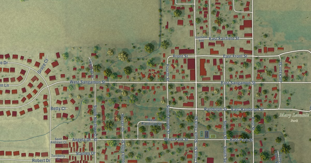 Map of Fisher, Illinois in 2026