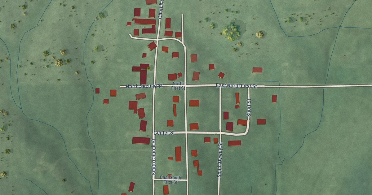 Map of Alfordsville, Indiana in 2026