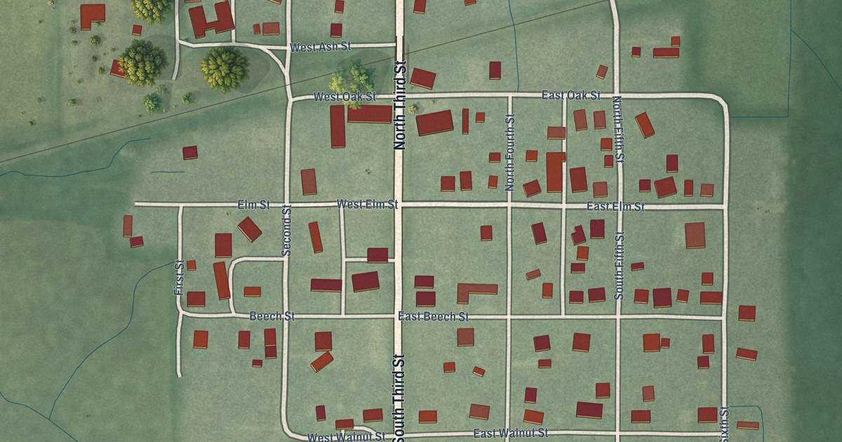 Map of Ambia, Indiana in 2026
