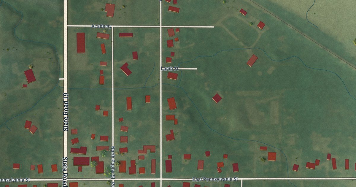 Map of Amboy, Indiana in 2026