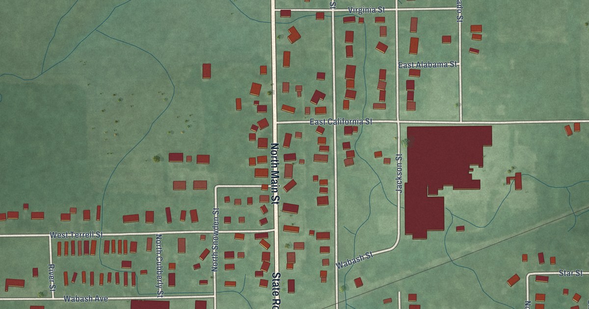 Map of Andrews, Indiana in 2026