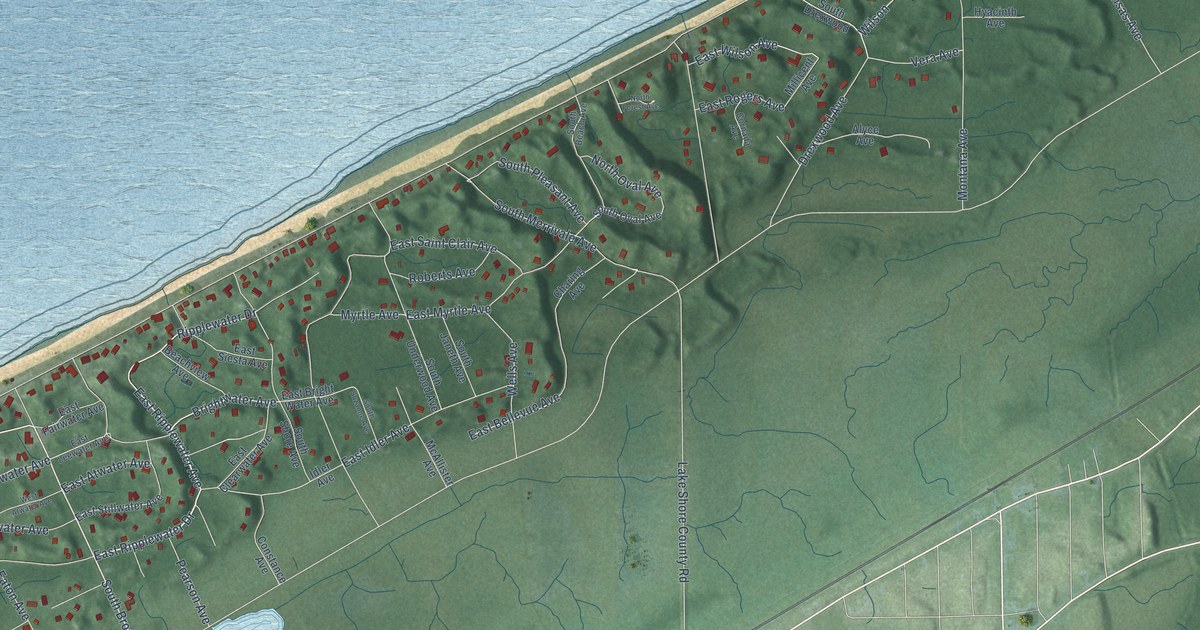 Map of Beverly Shores, Indiana in 2026