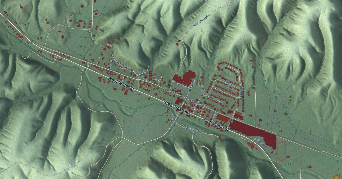 Map of Borden, Indiana in 2026