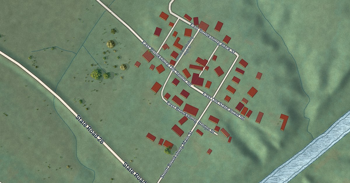 Map of Brooksburg, Indiana in 2026