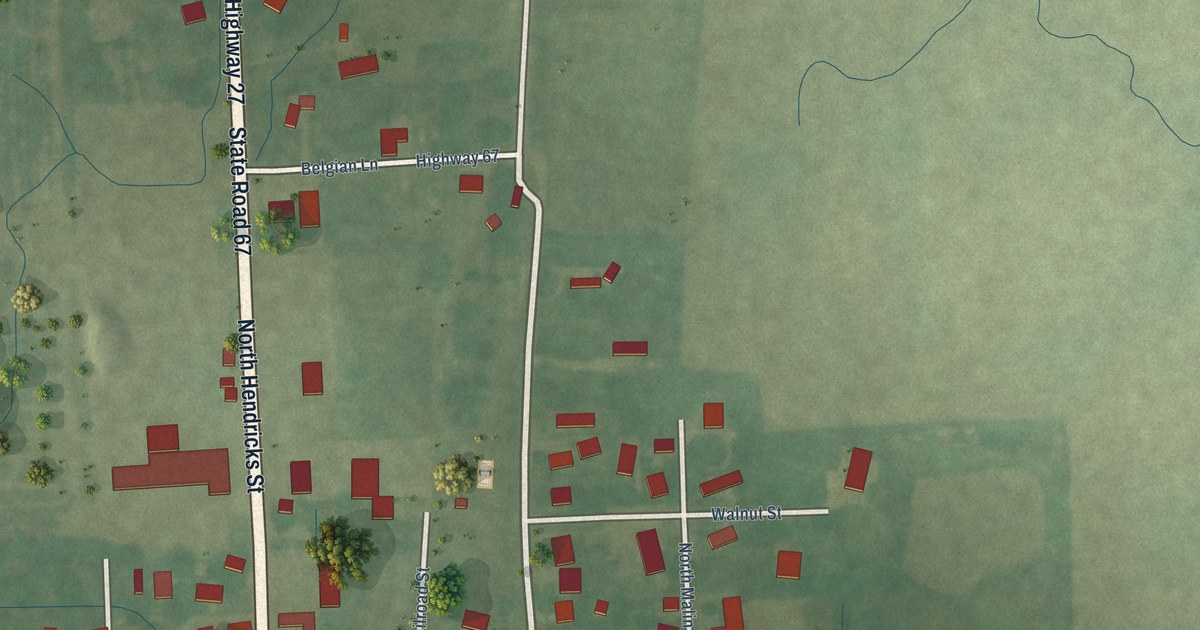 Map of Bryant, Indiana in 2026