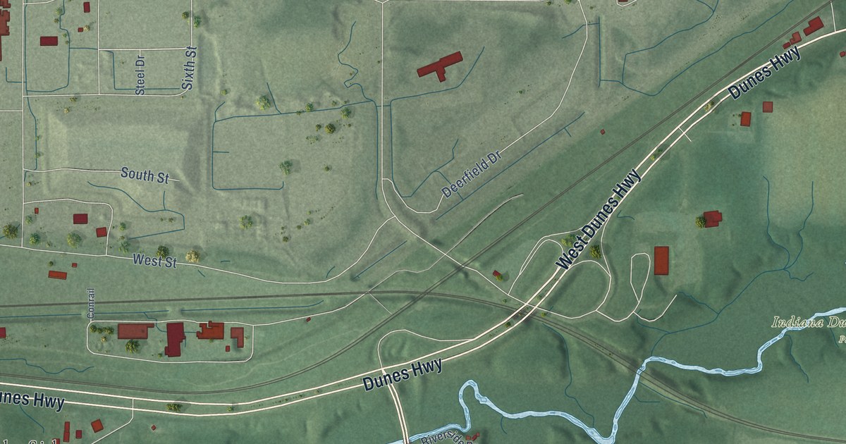 Map of Burns Harbor, Indiana in 2026