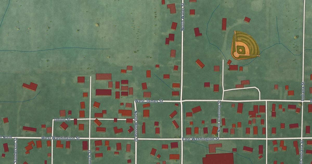 Map of Camden, Indiana in 2026