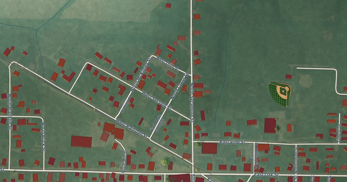 Map of Campbellsburg, Indiana in 2026
