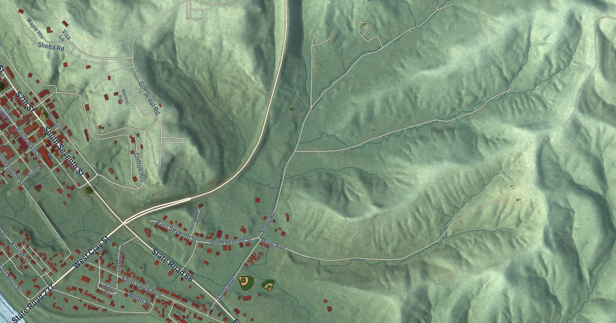 Map of Cannelton, Indiana in 2026