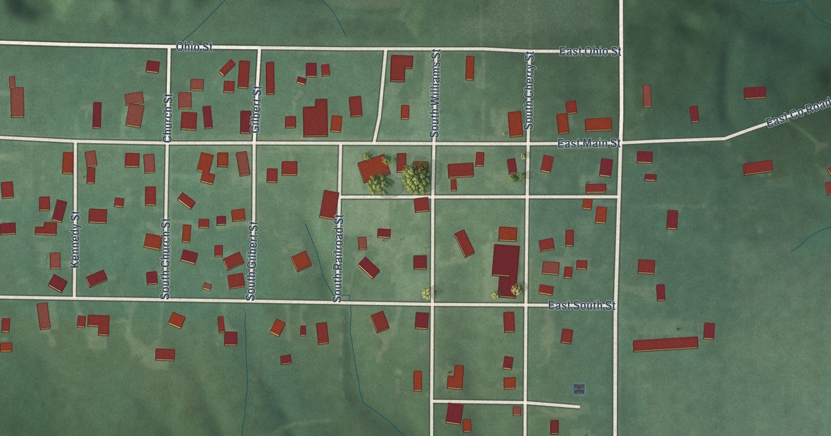 Map of Center Point, Indiana in 2026
