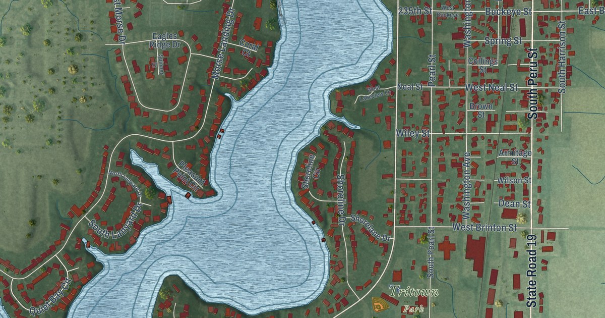 Map of Cicero, Indiana in 2026