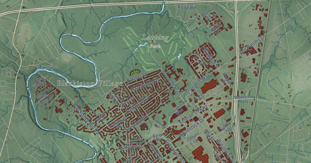 Map of Clarksville, Indiana in 2026
