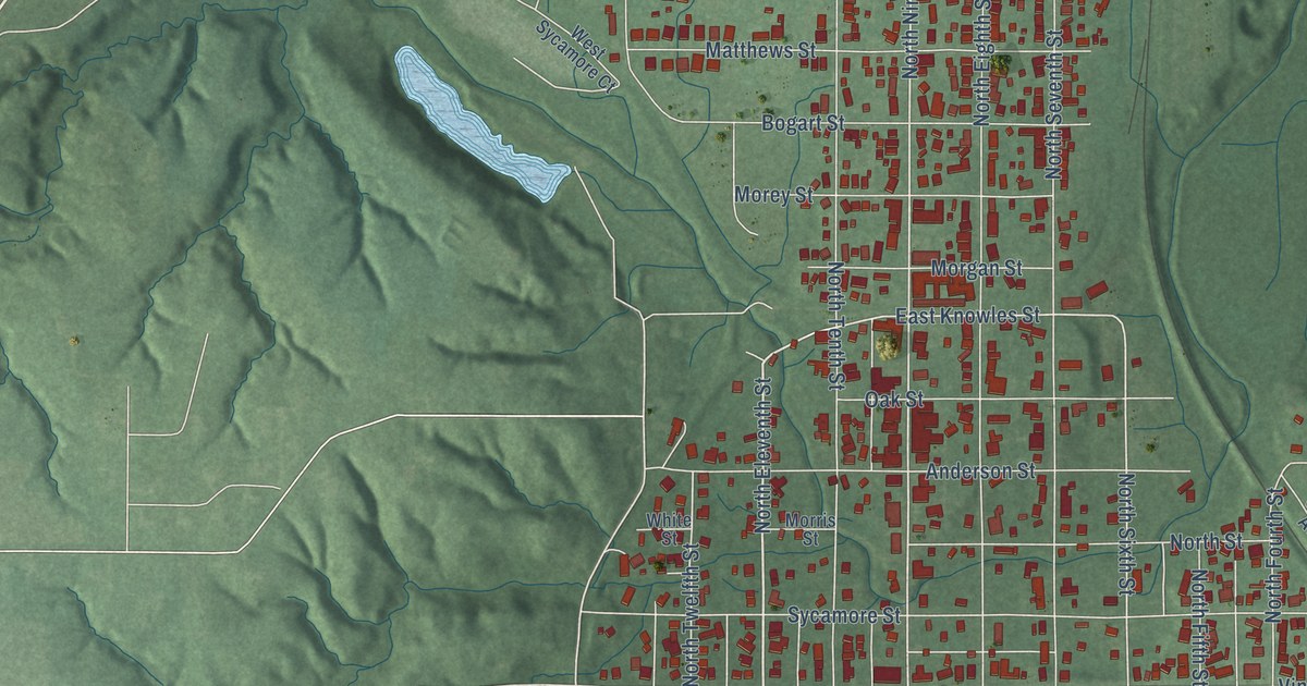 Map of Clinton, Indiana in 2026