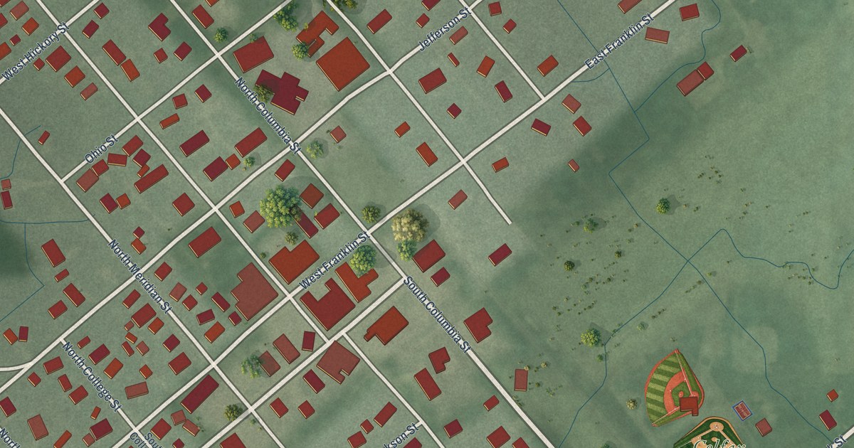 Map of Colfax, Indiana in 2026