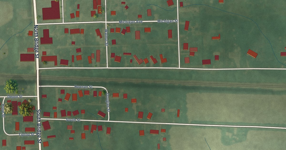 Map of Corunna, Indiana in 2026