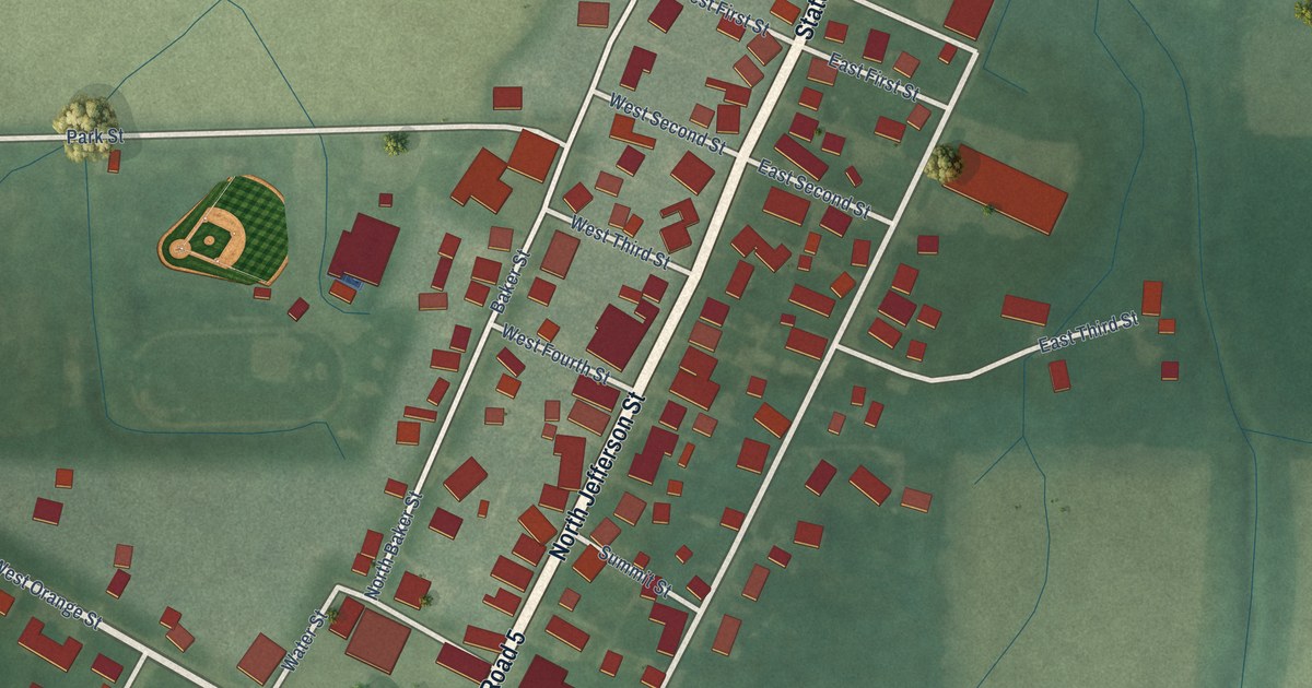 Map of Cromwell, Indiana in 2026