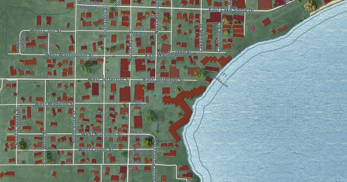 Map of Culver, Indiana in 2026