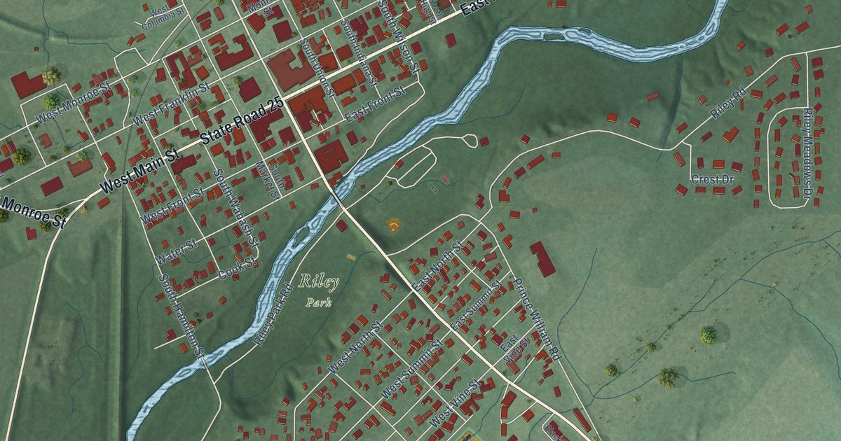 Map of Delphi, Indiana in 2026