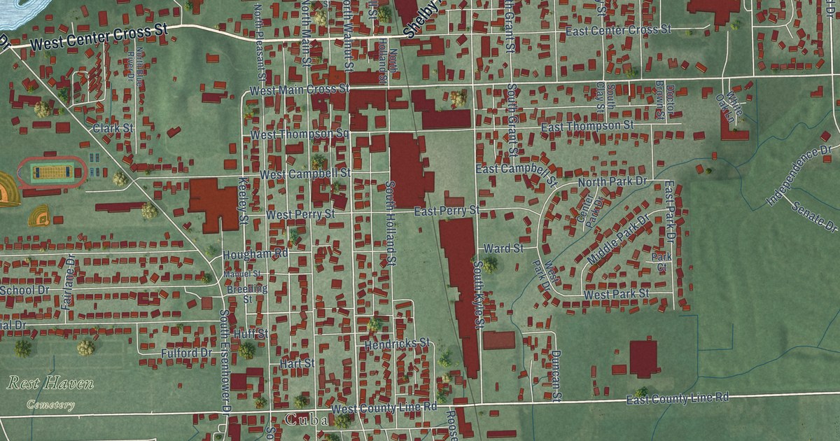 Map of Edinburgh, Indiana in 2026
