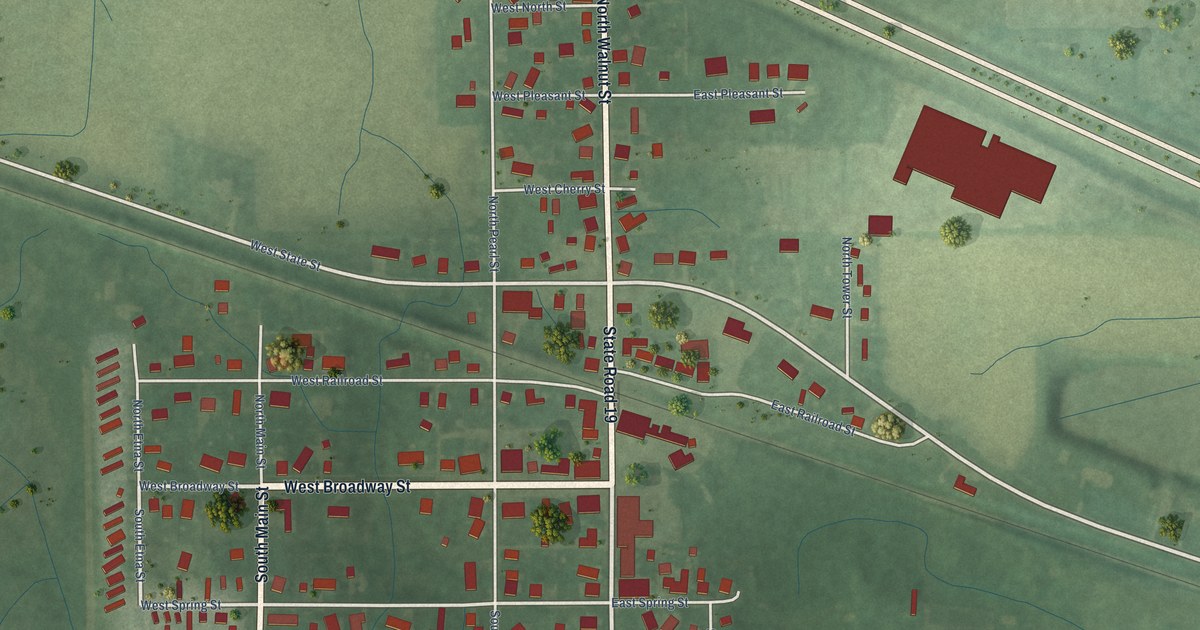 Map of Etna Green, Indiana in 2026