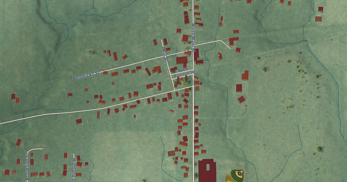 Map of Fillmore, Indiana in 2026