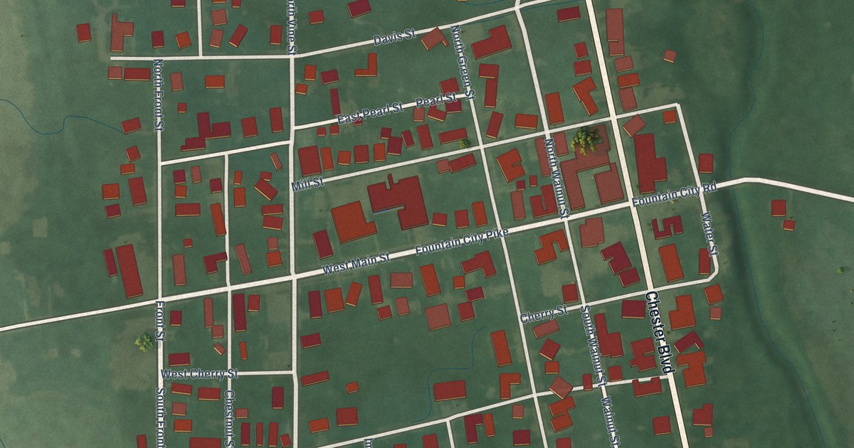 Map of Fountain City, Indiana in 2026