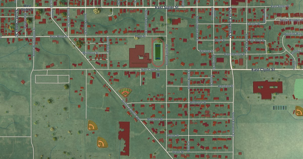 Map of Frankton, Indiana in 2026
