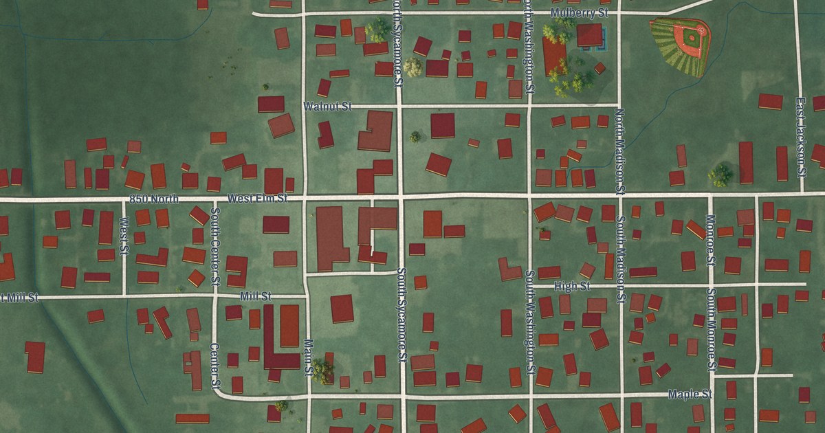 Map of Gaston, Indiana in 2026